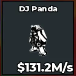 DJ Panda Yin - Yang 131M s (Секретный персонаж) — Roblox, лот №227299