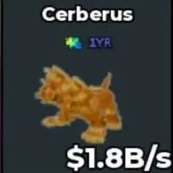 DP2# Gold Cerberus 1,8B s - With 1YR Traits Rare (Секретный… — Roblox, лот №227351