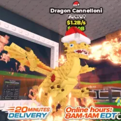 Dragon Cannelloni 1.2B s Santa Hat Trait (Секретный персона… — Roblox, лот №227407