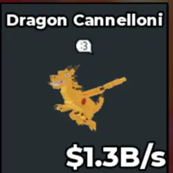 Dragon Cannelloni 1.3B s (Секретный персонаж) — Roblox, лот №227409