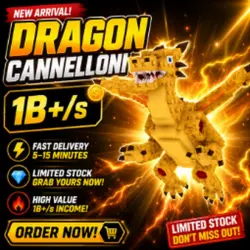 Dragon Cannelloni 1b+ s - 15 Minutes Stock - Grab Yours NOW… — Roblox, лот №227431