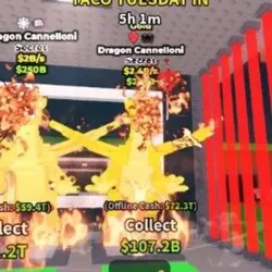 dragon cannelloni 2.4B s gold (Секретный персонаж) — Roblox, лот №227447
