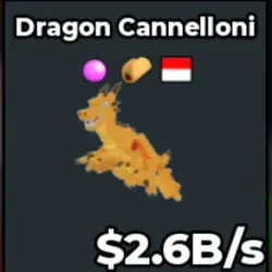 Dragon Cannelloni 2.6B s (Секретный персонаж) — Roblox, лот №227452
