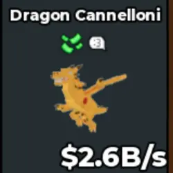 DRAGON CANNELLONI 2B6 s (Секретный персонаж) — Roblox, лот №227494