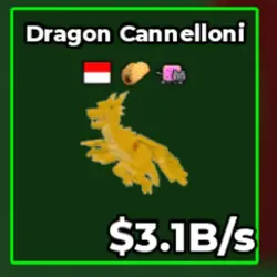 Dragon Cannelloni 3.1B s (Секретный персонаж) — Roblox, лот №227496