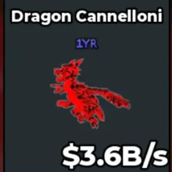 Dragon Cannelloni 3.6B s (Секретный персонаж) — Roblox, лот №227507