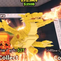 Dragon Cannelloni 312.5M s Secret Gold (Секретный персонаж) — Roblox, лот №227513