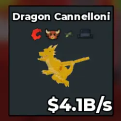 Dragon Cannelloni 4.1B s (Секретный персонаж) — Roblox, лот №227519