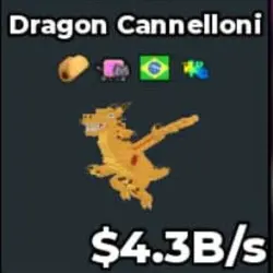 Dragon Cannelloni 4.3B s (Секретный персонаж) — Roblox, лот №227522