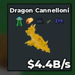 Dragon Cannelloni 4.4B s (Секретный персонаж) — Roblox, лот №227524