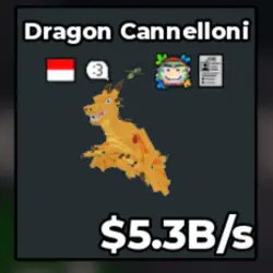Dragon Cannelloni 5.3B s (Секретный персонаж) — Roblox, лот №227535