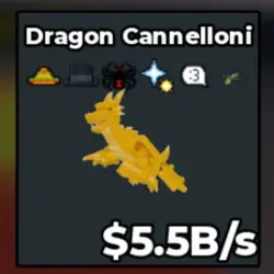 Dragon Cannelloni 5.5B s (Секретный персонаж) — Roblox, лот №227536