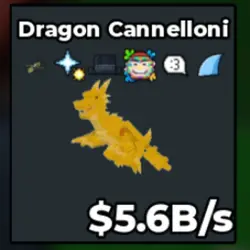 Dragon Cannelloni 5.6B s (Секретный персонаж) — Roblox, лот №227537