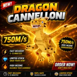 Dragon Cannelloni 750M s - 15 Minutes Stock - Grab Yours NO… — Roblox, лот №227449