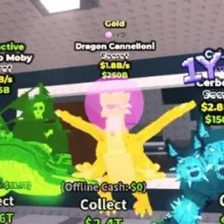 dragon cannelloni gold 1.8b s (Секретный персонаж) — Roblox, лот №227588
