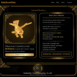 Dragon Cannelloni Gold 312 M s (Секретный персонаж) — Roblox, лот №227589