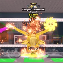 Dragon Cannelloni Gold 4,3B s (Секретный персонаж) — Roblox, лот №227593