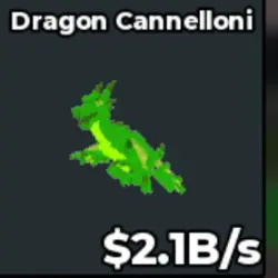 dragon cannelloni radioactive 2.1B (Секретный персонаж) — Roblox, лот №227610
