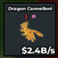 dragon cannelloni WITH Tie (Dul Dul Dul) and CYAN CAT trait… — Roblox, лот №227640