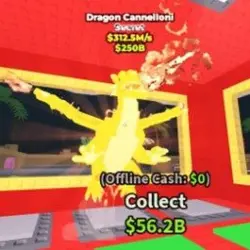 DRAGÓN CANELLONI 312.5M ORO (Секретный персонаж) — Roblox, лот №227689