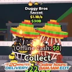 Duggy Bros 1.1B s (Секретный персонаж) — Roblox, лот №227715