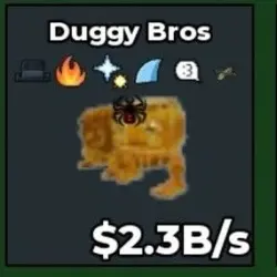 Duggy Bros 2.3B s “ Gold “ 7 Traits CLEAN 1 31 Exist Rare I… — Roblox, лот №227718