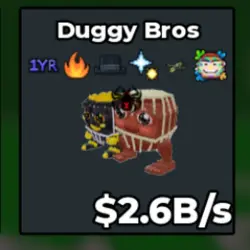 Duggy Bros 2.6B s (Секретный персонаж) — Roblox, лот №227721
