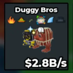 Duggy Bros 2.8B s (Секретный персонаж) — Roblox, лот №227723