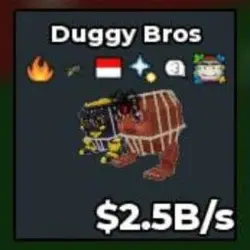 Duggy Bros 7 Trait 2.5B S xln (Секретный персонаж) — Roblox, лот №227729