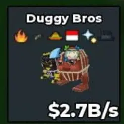 Duggy Bros 8 Trait 2.7B S xln (Секретный персонаж) — Roblox, лот №227730