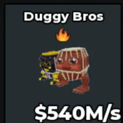 Duggy Bros Fire Trait (Секретный персонаж) — Roblox, лот №227734