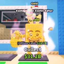 Easter Easter Easter Sahur (2 Trait) [Gold] 9.6 M s (Секрет… — Roblox, лот №227787