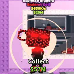 Espresso Signora Cursed Very RARE (Brainrot God персонаж) — Roblox, лот №228051
