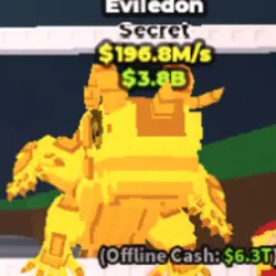 Eviledon Mutation Gold 196.5M s (Секретный персонаж) — Roblox, лот №228135