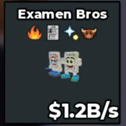 Examen Bros 1.2B s (Секретный персонаж) — Roblox, лот №228162