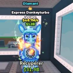 express donkeyturbo 48,5m diamond (Секретный персонаж) — Roblox, лот №228169