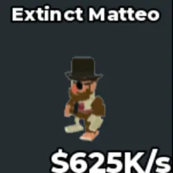 Extinct Matteo - 367 (Секретный персонаж) — Roblox, лот №228181