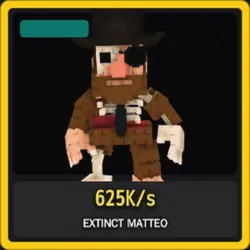 Extinct Matteo 625K s (Секретный персонаж) — Roblox, лот №228192