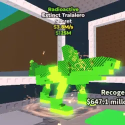 Extinct Tralalero Radioactive 3.8M s - Secret Radioactive (… — Roblox, лот №228239