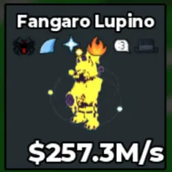 Fangaro Lupino ECLIPSE 257M s With 5 Traits [ Clean ] (Секр… — Roblox, лот №228256