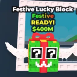 Festive Lucky Block (Festive персонаж) — Roblox, лот №228222