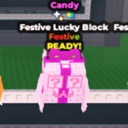 Festive Lucky Block - Candy - Comet Struck - Glitch (Festiv… — Roblox, лот №228237