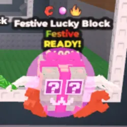 Festive Lucky Block - Crab Rave - Bubblegum - Fire (Festive… — Roblox, лот №228241