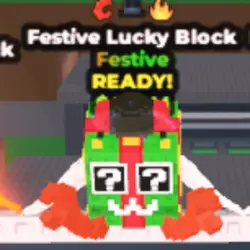 Festive Lucky Block - Crab Rave - Matteo Hat - Fire (Festiv… — Roblox, лот №228245