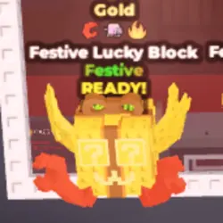 Festive Lucky Block - Crab Rave - Nyan - Fire (Festive перс… — Roblox, лот №228249