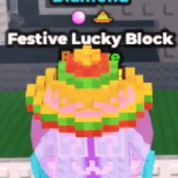 Festive Lucky Block - Diamond - Bubblegum - Sombrero (Festi… — Roblox, лот №228296