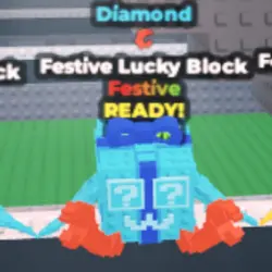 Festive Lucky Block - Diamond - Crab Rave (Festive персонаж) — Roblox, лот №228301
