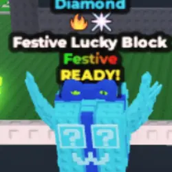 Festive Lucky Block - Diamond - Fire - Concert (Festive пер… — Roblox, лот №228307