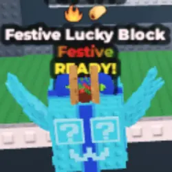 Festive Lucky Block - Diamond - Fire - Taco (Festive персон… — Roblox, лот №228310