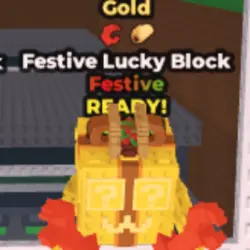 Festive Lucky Block - Gold - Crab Rave - Taco (Festive перс… — Roblox, лот №228288